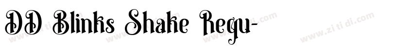 DD Blinks Shake Regu字体转换
